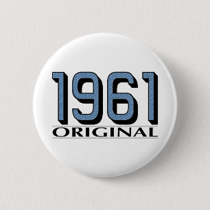 1961 Origineel Ronde Button 5,7 Cm