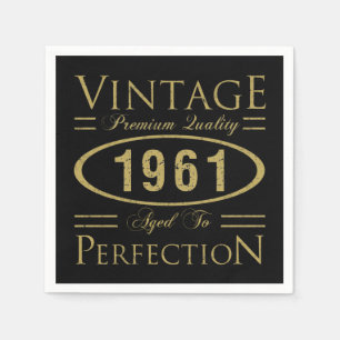 1961 Premium Quality 60th Birthday Servet