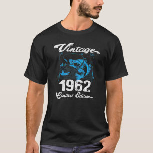 1962 60 jaar oude Gevist vissers bevallen T-shirt