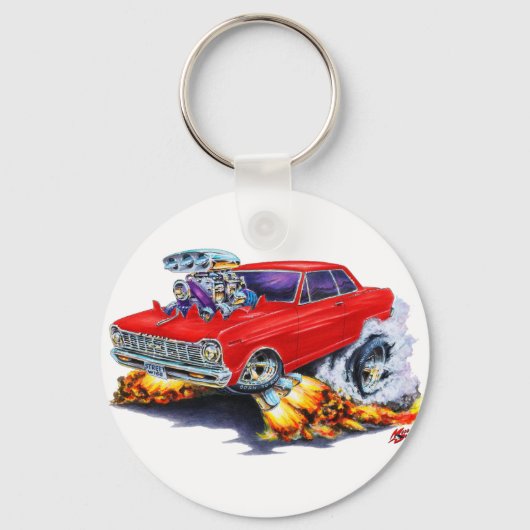 1962-65 Nova Rode Auto Sleutelhanger (Voorkant)