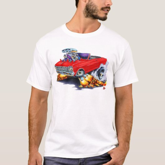 1962-95 Nova Red Convertible T-shirt (Voorkant)
