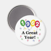 1962 een grote jaardag magneet (Voorkant / Achterkant)