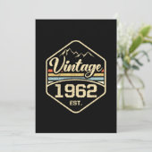  1962 Est 59th Birthday Gift Kaart (Staand voorkant)