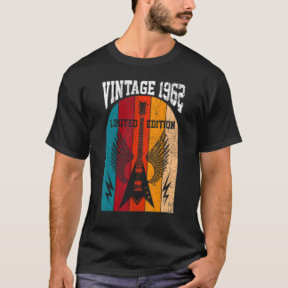 1962 gitarist Retro 60th Birthday Guitar T-shirt