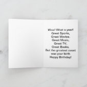 1962 Great Events Birthday Card Kaart (Binnen)