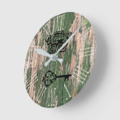 1962   oud hout ronde klok (Hoek)