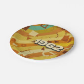 1962 - Retro jaren '60 Geometrisch ontwerp - Papieren Bordje (Gekanteld)