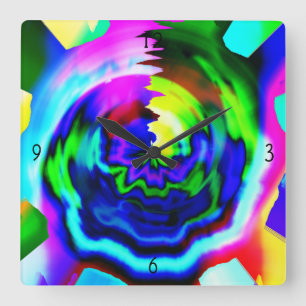 1962 SQUARE WALL CLOCK VIERKANTE KLOK