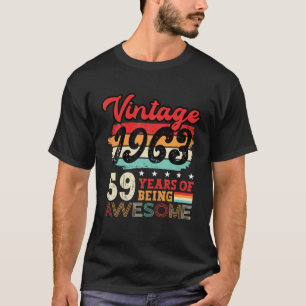 1963 59e verjaardag Legend bday 59 T-shirt