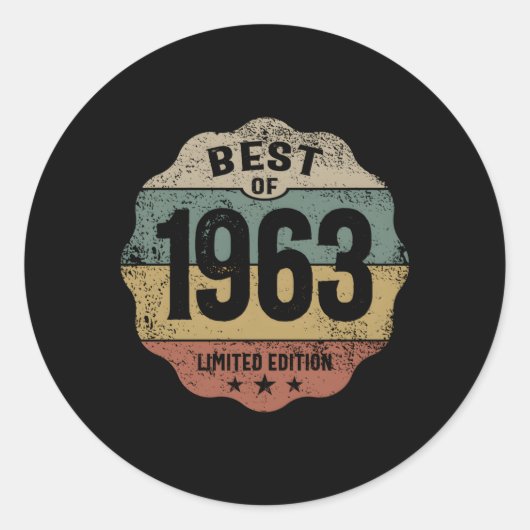 1963 60 RONDE STICKER (Voorkant)