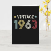 1963 60e verjaardag Gift 60 jaar oud Kaart (Gele Bloem)