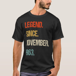 1963 60e verjaardag retro 60 jaar oud t-shirt