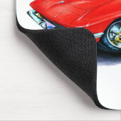 1963-64 Corvette Red Car Muismat (Hoek)