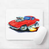 1963-64 Corvette Red Car Muismat (Met muis)