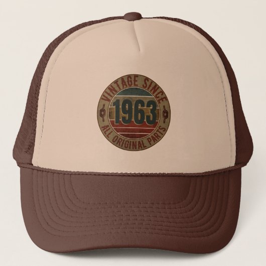 1963 BIRTHDAY GIFT TRUCKER HAT TRUCKER PET (Voorkant)