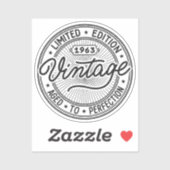 1963 Birthday Sticker (Vel)