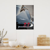 1963 Black Corvette Sting Ray Poster (Keuken)