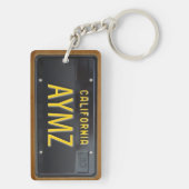 1963 California License Bord Sleutelhanger CUSTOM (achterkant)