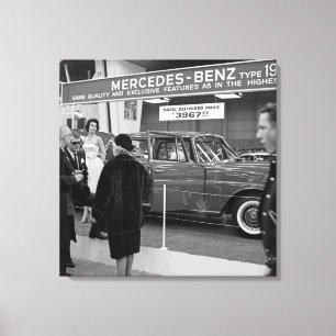 1963 Chicago Auto Show Mercedes-Benz automobile Canvas Afdruk