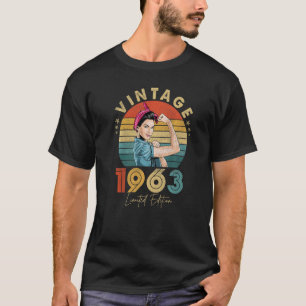  1963, gemaakt in 1963 60e verjaardag 60 jaar o t-shirt
