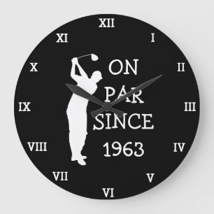 1963 Golfer Verjaardag 60e grappige zeventig Par Grote Klok