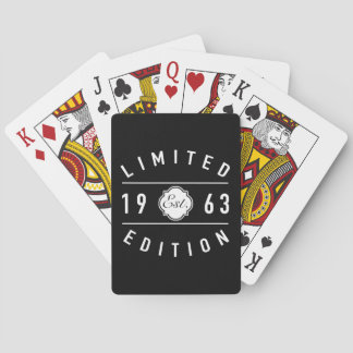 1963 Limited Edition 60th Verjaardag Pokerkaarten