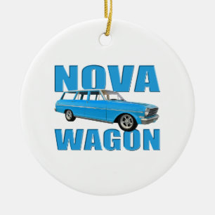 1963 longroof chevy II nova wagon Keramisch Ornament