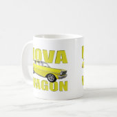 1963 nova chevy II wagon yellow Koffiemok (Voorkant links)