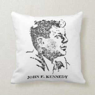 1963 profiel van John F. Kennedy Kussen
