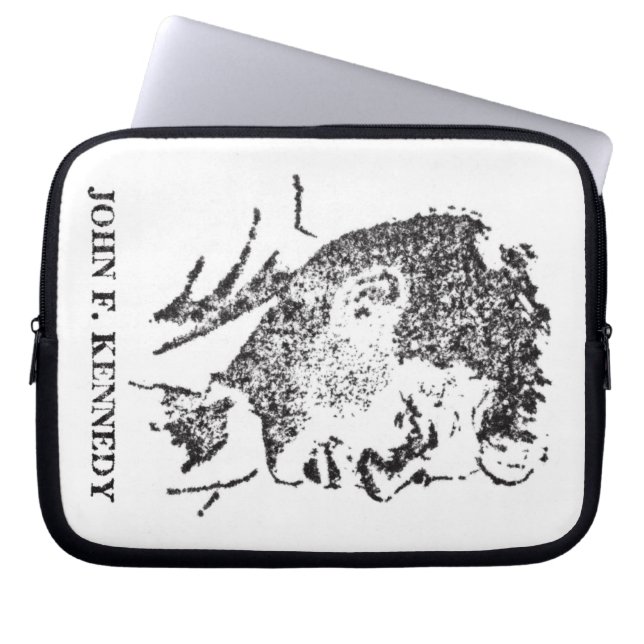 1963 profiel van John F. Kennedy Laptop Sleeve (Voorkant)
