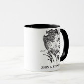 1963 Profiel van John F. Kennedy Mok (Voorkant rechts)