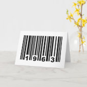 1963 streepjescode kaart (Gele Bloem)