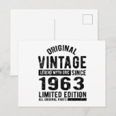 1963 Verjaardag Briefkaart (Voorkant / Achterkant)