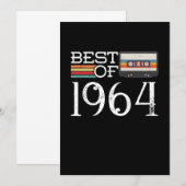 1964 56 e Birthday Jubileum Gift Kaart (Voorkant / Achterkant)