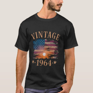 1964 60ste verjaardagscadeaus 60 jaar oud Amer T-shirt