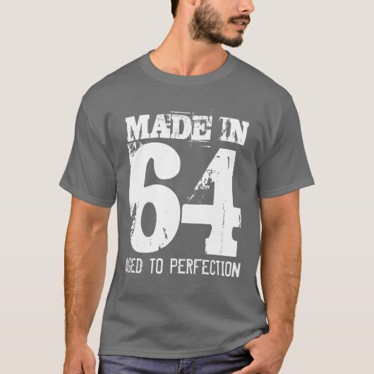 1964 âgé au T-shirt vintage d'anniversaire de (Devant)