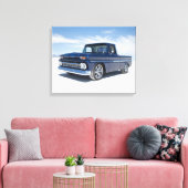 1964 Chevy C10 "Hot Rod" "Street Rod" pick-up truc Canvas Afdruk (Insitu (Woonkamer))