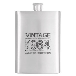 1964 Flacon en acier inoxydable Cadeau d'anniver