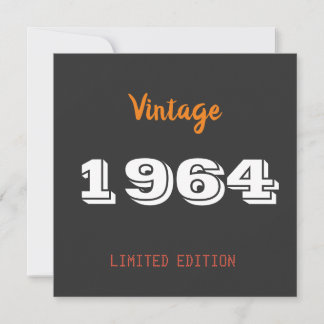  1964 gelimiteerde editie 60th Birthday Gift Save The Date