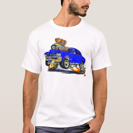 1964 GTO Blue Car T-shirt (Voorkant)