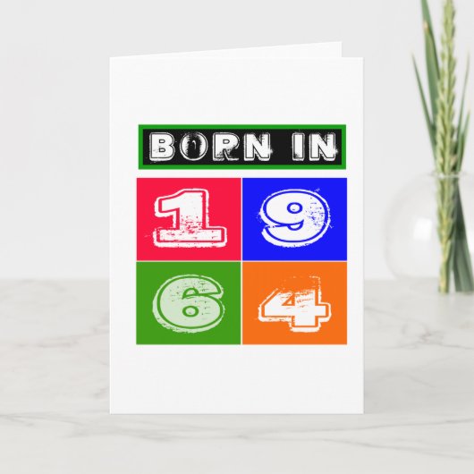 1964 het Design van de Verjaardag Kaart (Voorkant)