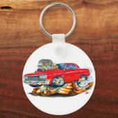 1964 Impala Red Car Sleutelhanger (Voorkant)