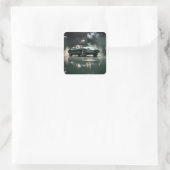 1964 Jaguar XKE Vierkante Sticker (Tas)