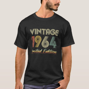  1964 Kleding Retro Verjaardagsfeestje geboren in T-shirt