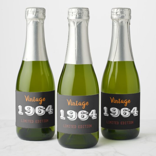 1964 Limited Edition Sparkling Wine Label Sparkling Wijnetiket (Flessen)