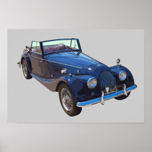 1964 Morgan Plus 4 Converteerbare sportwagen Poster