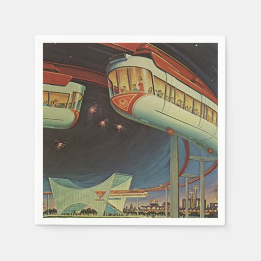 1964 New York World's Fair Monorail Servet (Voorkant)