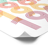 1964  stijl Birthday Poster (Hoek)