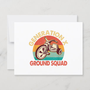 1965-1980 Generatie Gen X Generatie X Ground Squ RSVP Kaartje