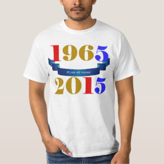 1965 - 2015 Herdenking 50 B'Day korte hoes T-shirt
